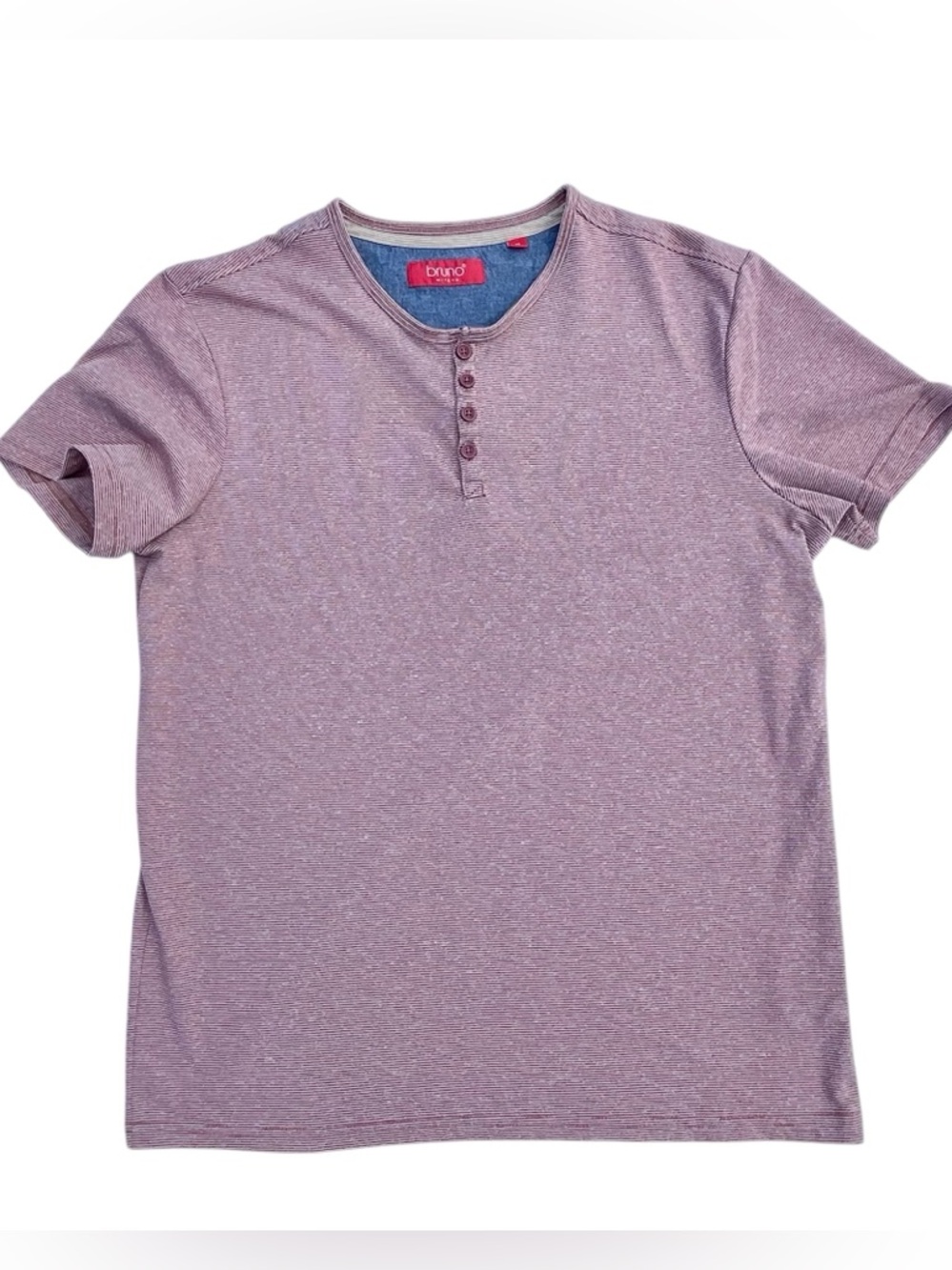 Short-Sleeve Bruno Milano Tee in Heather Mauve -